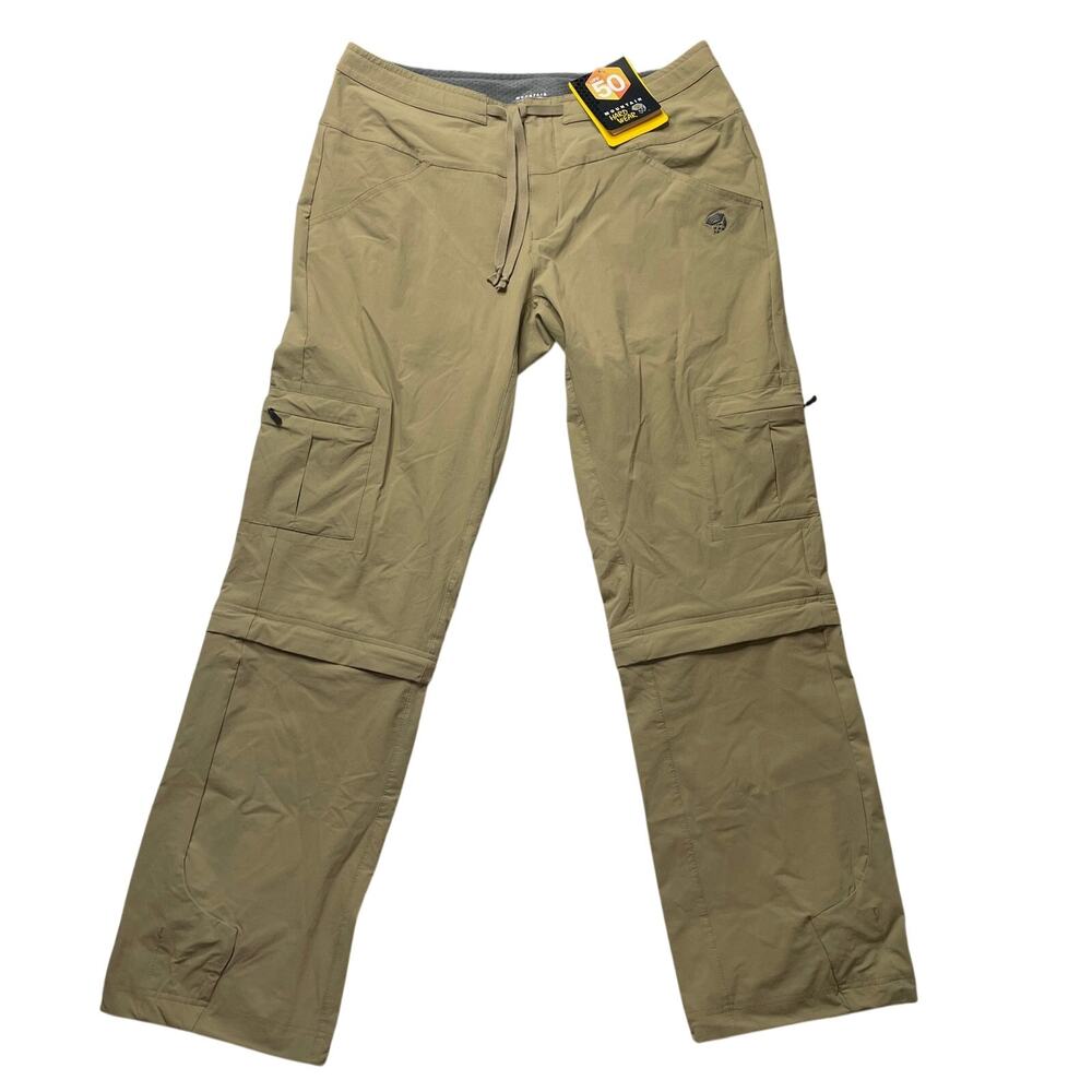 NWT Mountain Hardwear Yuma Convertible Pant Dune Sz 10 Women's Outdoors Hiking
